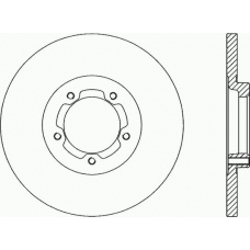 BDA1166.10 OPEN PARTS Тормозной диск