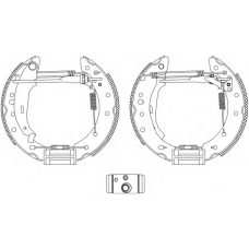 8DB 355 005-121 HELLA Комплект тормозных колодок