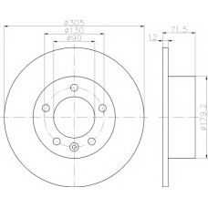 8DD 355 117-131 HELLA PAGID Тормозной диск