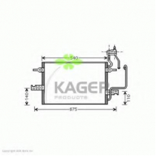 94-5271 KAGER Конденсатор, кондиционер