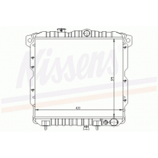 62813 NISSENS Радиатор, охлаждение двигателя