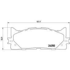 P 83 117 BREMBO Комплект тормозных колодок, дисковый тормоз