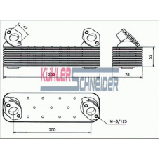 3761001 KUHLER SCHNEIDER Масляный радиатор, двигательное масло