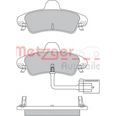 1170491 METZGER Комплект тормозных колодок, дисковый тормоз