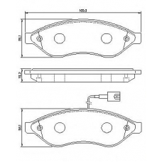 13046048092-SET-MS MASTER-SPORT Комплект тормозных колодок, дисковый тормоз