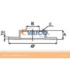 V10-40027 VEMO/VAICO Тормозной диск