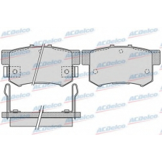 AC861881D AC Delco Комплект тормозных колодок, дисковый тормоз