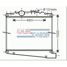 4000071 KUHLER SCHNEIDER Радиатор, охлаждение двигател