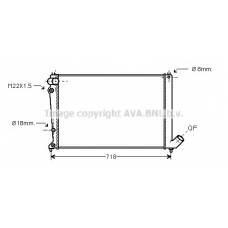 CNA2103 AVA Радиатор, охлаждение двигателя