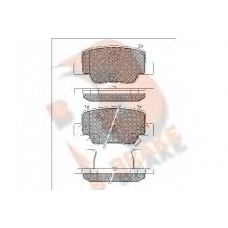 RB1945 R BRAKE Комплект тормозных колодок, дисковый тормоз