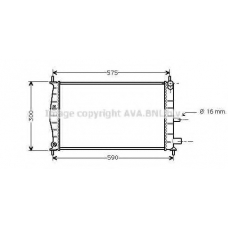 FDA2218 AVA Радиатор, охлаждение двигателя