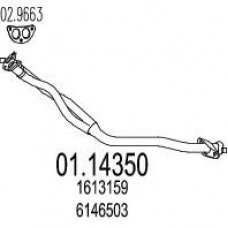 01.14350 MTS Труба выхлопного газа