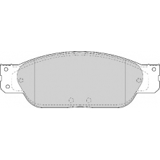 FD6996A NECTO Комплект тормозных колодок, дисковый тормоз