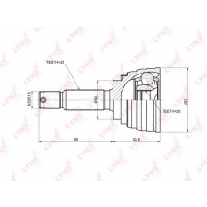 CO5519 LYNX Co-5519 шрус наружный mitsubishi mirage lancer 1.6 (87-92)