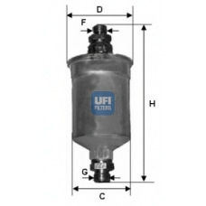 31.658.00 UFI Топливный фильтр