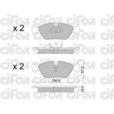 822-091-1 CIFAM Комплект тормозных колодок, дисковый тормоз