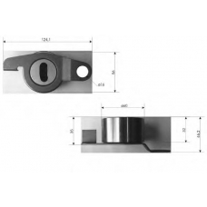 TKR 9236 TIMKEN Натяжной ролик, ремень грм