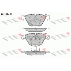 BL2084A2 FTE Комплект тормозных колодок, дисковый тормоз