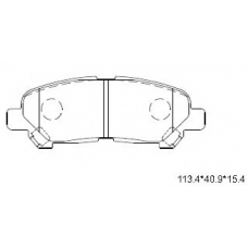 KD2507 ASIMCO Комплект тормозных колодок, дисковый тормоз