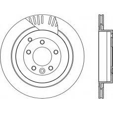 BDR2257.20 OPEN PARTS Тормозной диск