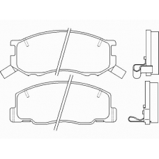 P 83 093 BREMBO Комплект тормозных колодок, дисковый тормоз