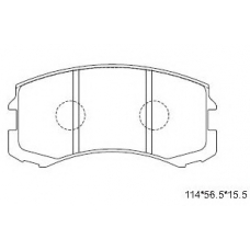 KD4719W ASIMCO Комплект тормозных колодок, дисковый тормоз