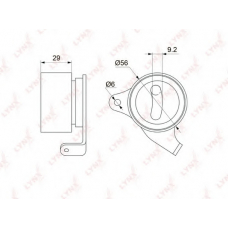 PB-1068 LYNX Ролик ремня грм toyota corolla