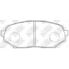 PN4257 NiBK Комплект тормозных колодок, дисковый тормоз