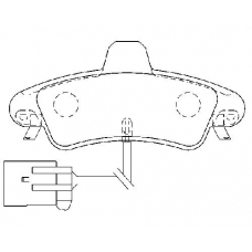 MDB2149 MINTEX Комплект тормозных колодок, дисковый тормоз