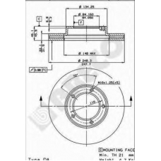 BS 7906 BRECO Тормозной диск