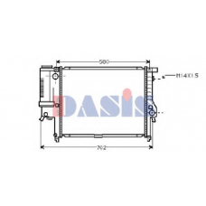 050940N AKS DASIS Радиатор, охлаждение двигателя