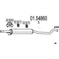 01.54860 MTS Средний глушитель выхлопных газов