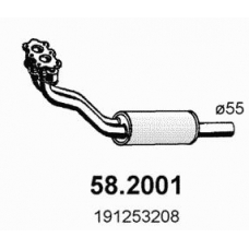 58.2001 ASSO Предглушитель выхлопных газов