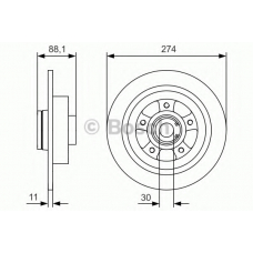 0 986 479 009 BOSCH Тормозной диск