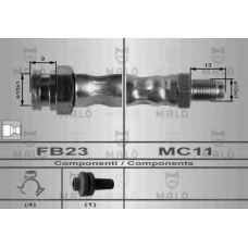 8432 Malo Тормозной шланг