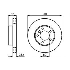 0 986 478 691 BOSCH Тормозной диск