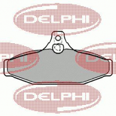 LP1267 DELPHI Комплект тормозных колодок, дисковый тормоз