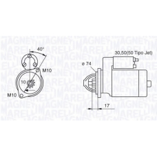 063280057010 MAGNETI MARELLI Стартер