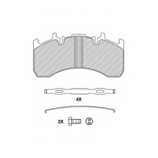 FCV4170B FERODO Комплект тормозных колодок, дисковый тормоз