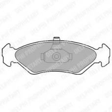 LP1603 DELPHI Комплект тормозных колодок, дисковый тормоз