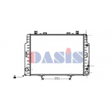 122730N AKS DASIS Радиатор, охлаждение двигателя