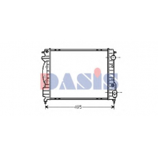 180630N AKS DASIS Радиатор, охлаждение двигателя