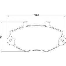 363710200390 MAGNETI MARELLI Комплект тормозных колодок, дисковый тормоз