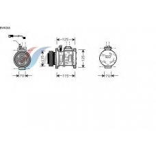 BWK066 AVA Компрессор, кондиционер
