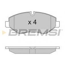 BP3292 BREMSI Комплект тормозных колодок, дисковый тормоз