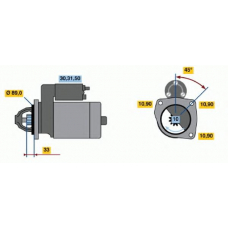 0 001 367 069 BOSCH Стартер