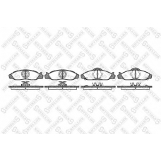 635 012-SX STELLOX Комплект тормозных колодок, дисковый тормоз