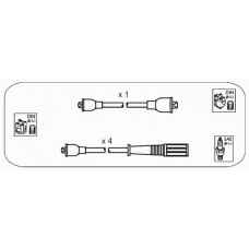 FAS7 JANMOR Комплект проводов зажигания