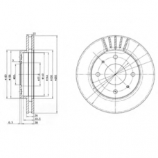 BG2763 DELPHI Тормозной диск