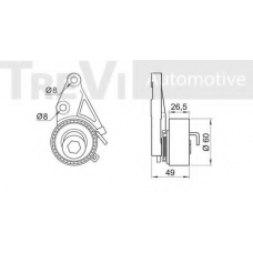 SK770996 SK Натяжной ролик, ремень грм